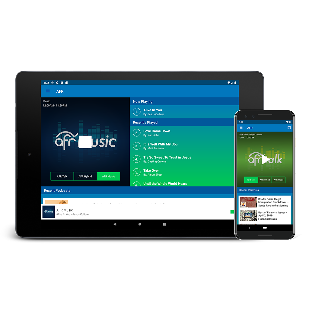 AFR App on Android Phone
